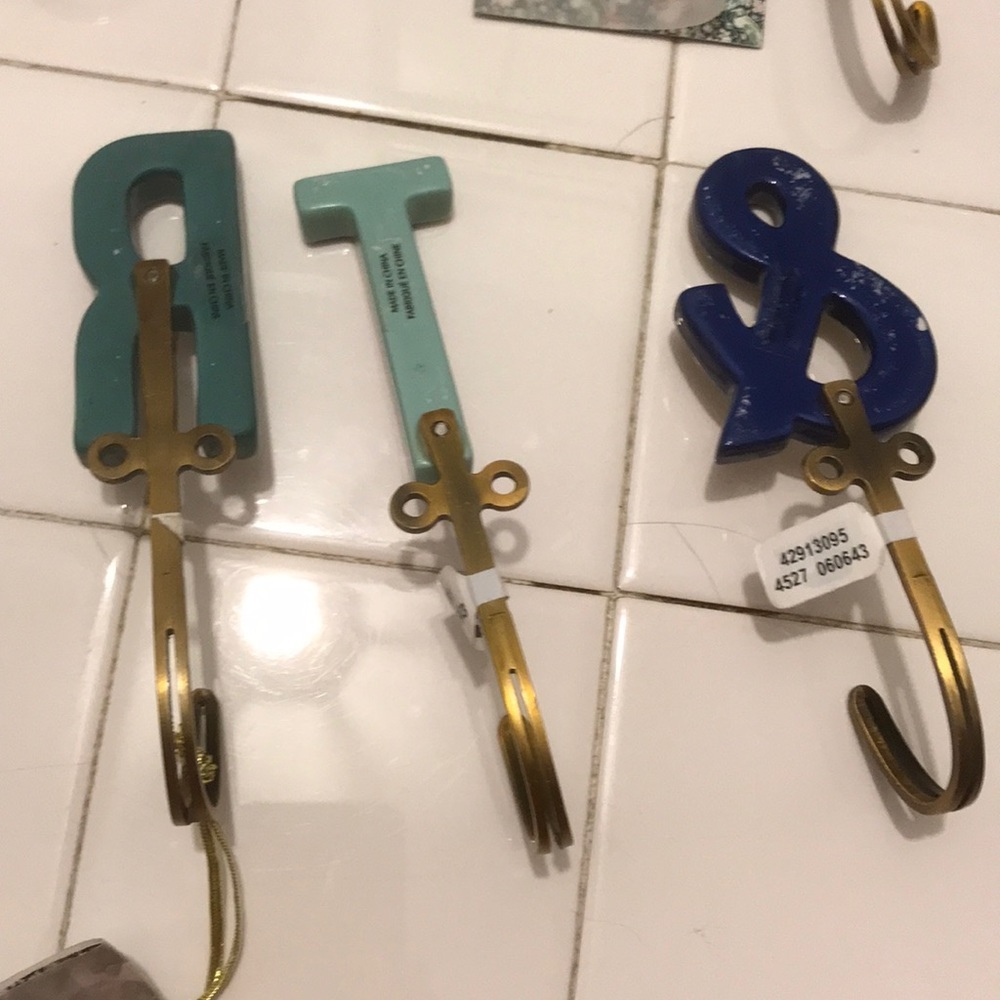 Anthropology Liberty Letter Hooks Letter J, & or T - Picture 7 of 16
